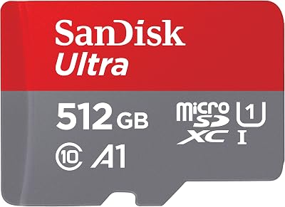 SanDisk 512GB MicroSDXC Ultra 150MB/s Memory Card Extended Capacity SD
