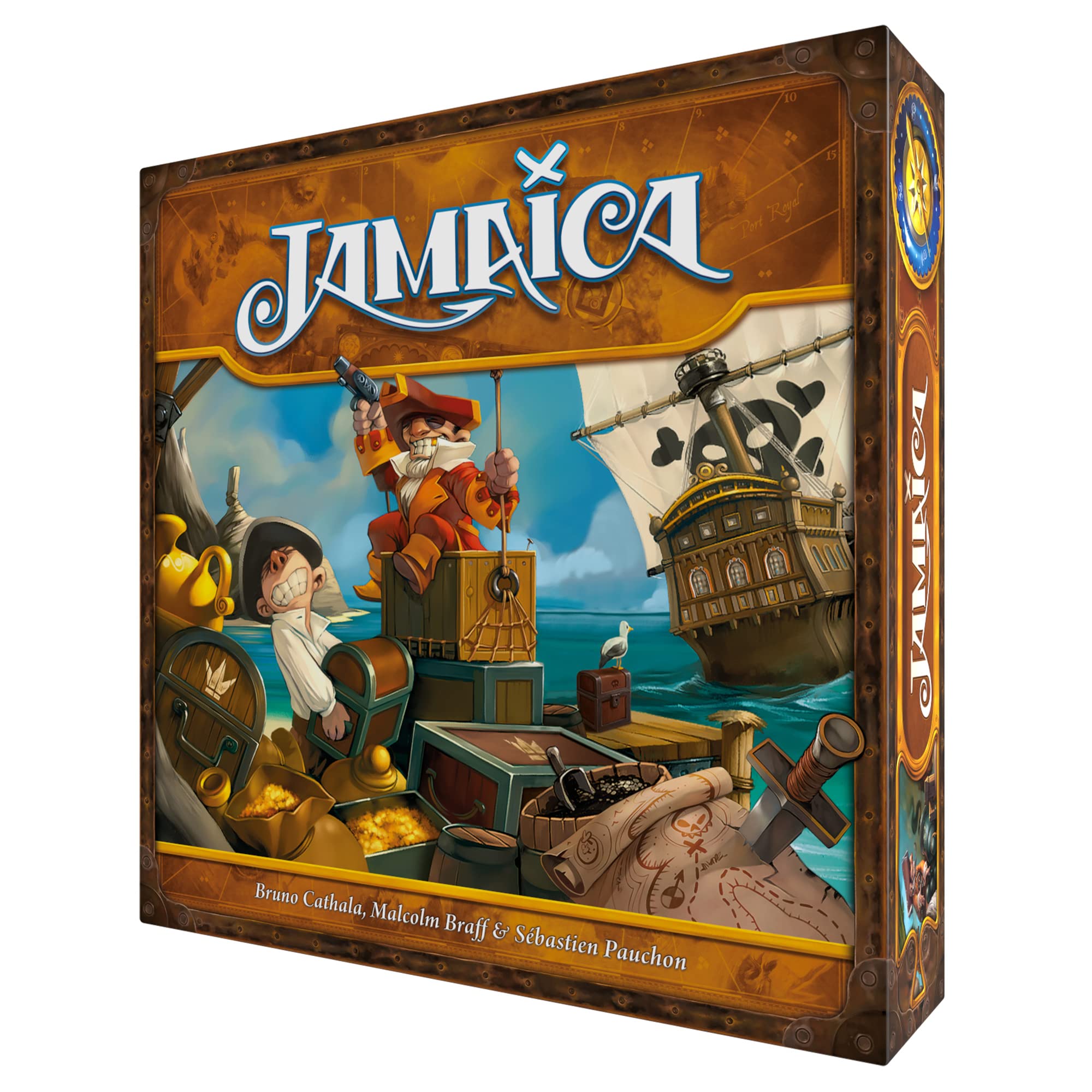 Photo 1 of Jamaica Board Game (New Edition) - Family-Friendly Pirate Racing Game, Strategy Game for Kids & Adults, Ages 8+, 2-6 Players, 30-60 Minute Playtime, Made by Space Cowboys