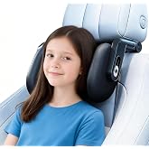 RunSnail Car Headrest Pillow, 2026 Upgrade 360&deg; Rotating Travel Headrest | 3-Point Linkage Adjustable Design, Thickened Breathable Memory Foam, Travel Car Sleeping Pillow for Kids &amp; Adults
