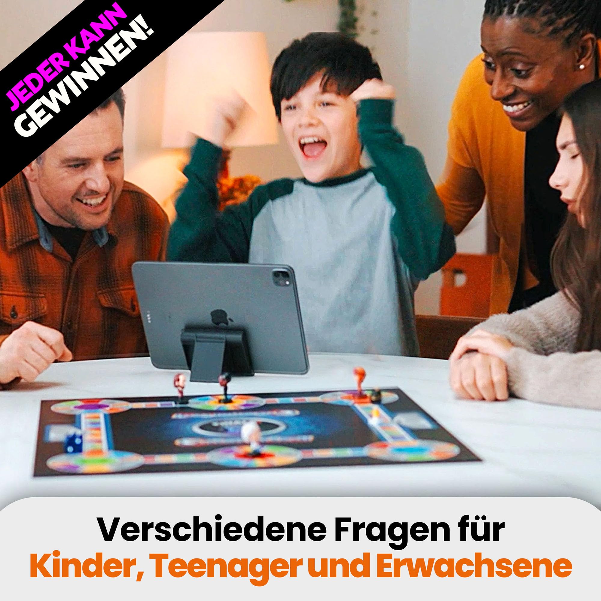 Outsmarted – Das Digitale Quizshow-Brettspiel | Kinder, Jugendliche und Erwachsene | Spielabend der nächsten Generation für Familie und Freunde | 2–24 Spieler | Ab 8 Jahren | Über 10.000 Fragen 4