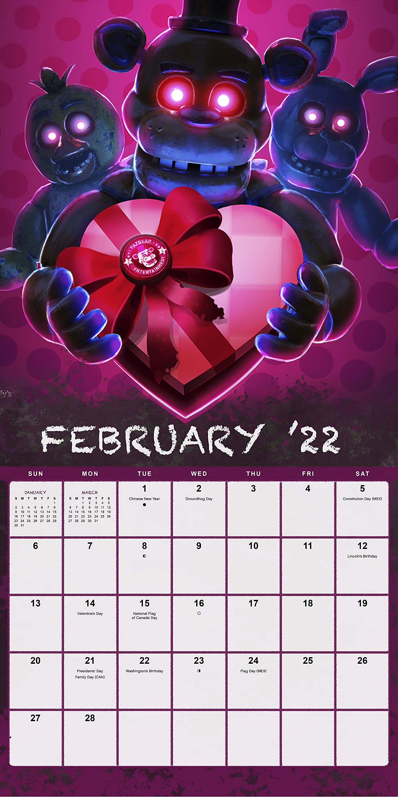 Fnaf Calendar 2022 April 2022 Calendar