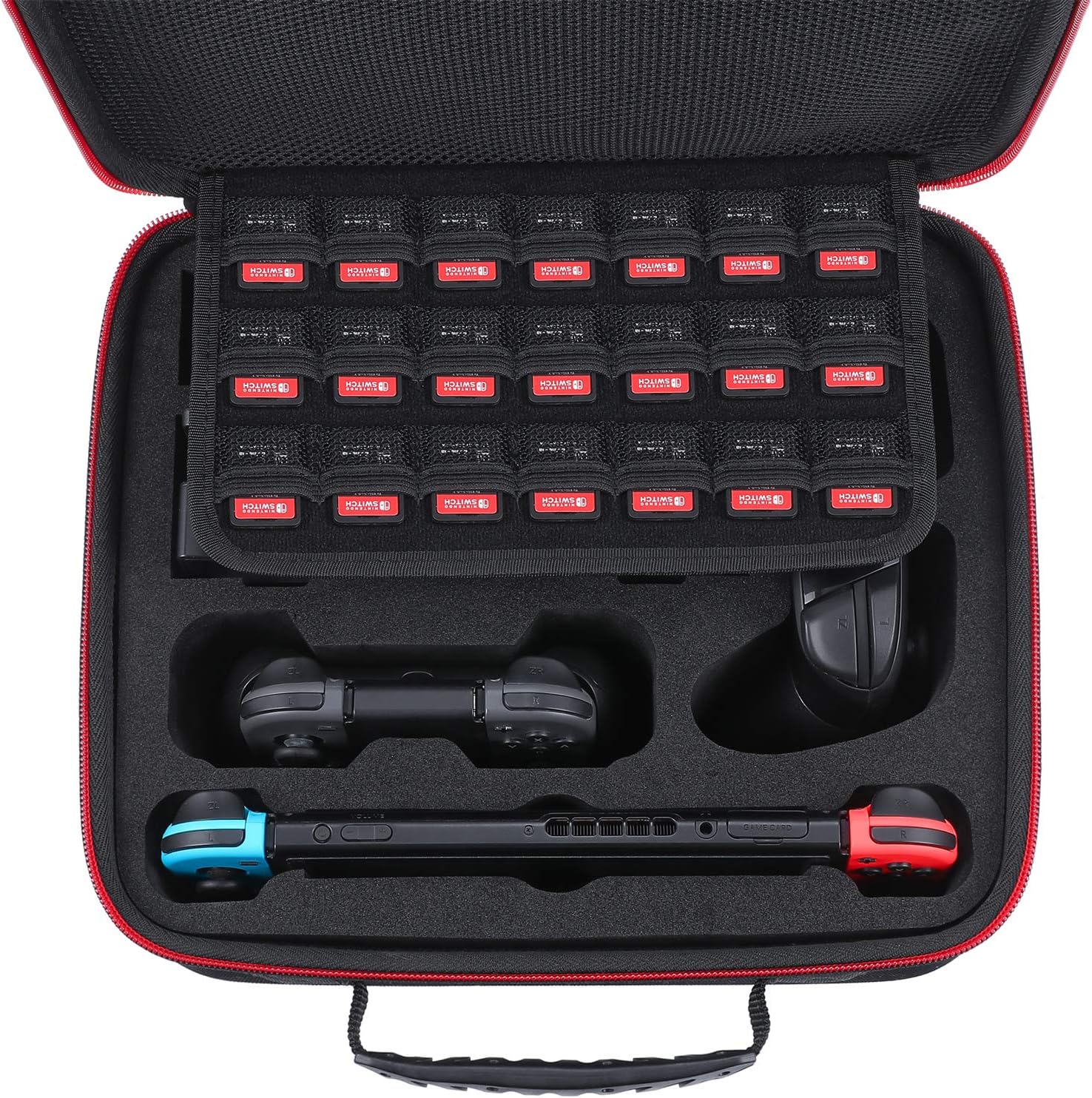 Zadii Hard Carrying Case Compatible with Nintendo Switch, Travel Case fit Switch Pro Controller: Toys & Games