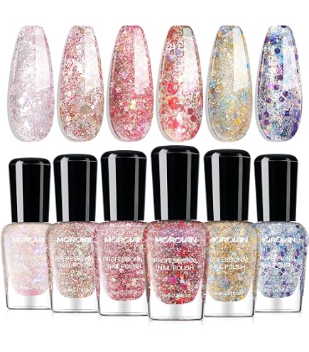 Amazon.com : Morovan Pink Nail Polish Set: 2026 Hot Nude Pink