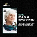 Denman D300 Vented Round Hair Brush Black Nylon Bristles Fast Drying Volume view 3
