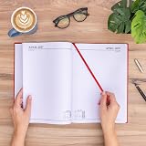 evelay 2027 Diary A4 A5 Page-a-Day Hardback Planner Burgundy view 2