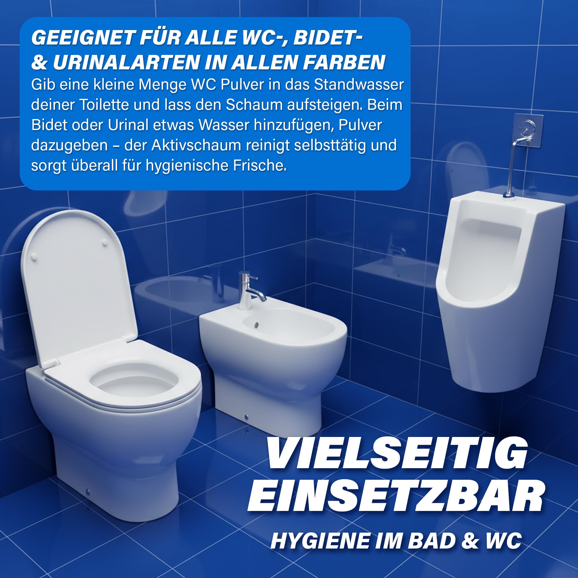 Pastaclean WC Pulver XXL 3 kg – Extra starker WC-Reiniger & Urinsteinentferner mit Pinienöl – Keramikaufheller & Bleaching-Effekt – Kalkreiniger & WC-Schaum gegen Urinstein, Kalk & Ablagerungen 4
