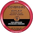 COVERGIRL Extreme Wear 16HR Pressed Powder - 870 Toasted Almond for Women - 0.39 Oz