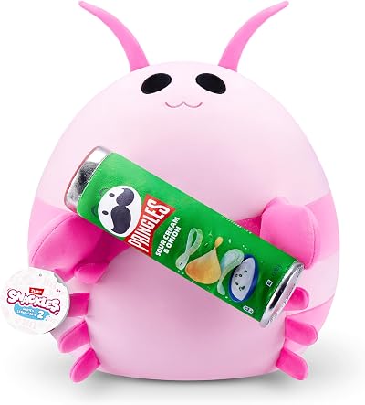 Snackles Series 2 Pink Shrimp Plush Toy 40 cm Large Brown Box