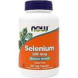 Now Selenium 200 mcg, 300 Capsules - Now Foods Mineral Supplement