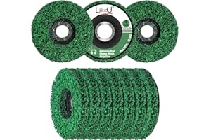 LJLIUDU 10 Pack 4 Inch Grinding Wheels Strip Discs Rust Remover Wheel Stripping Wheel for Angle Grinder Clean and Remove Paint Coating Rust Welds Oxidation (4'' x 5/8'')