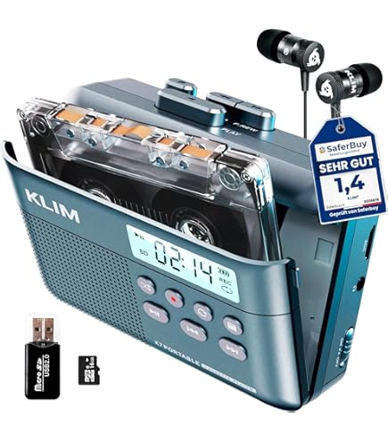 KLIM K7 Cassette Tape Player - Cassette To MP3 Converter - Portable - View #6