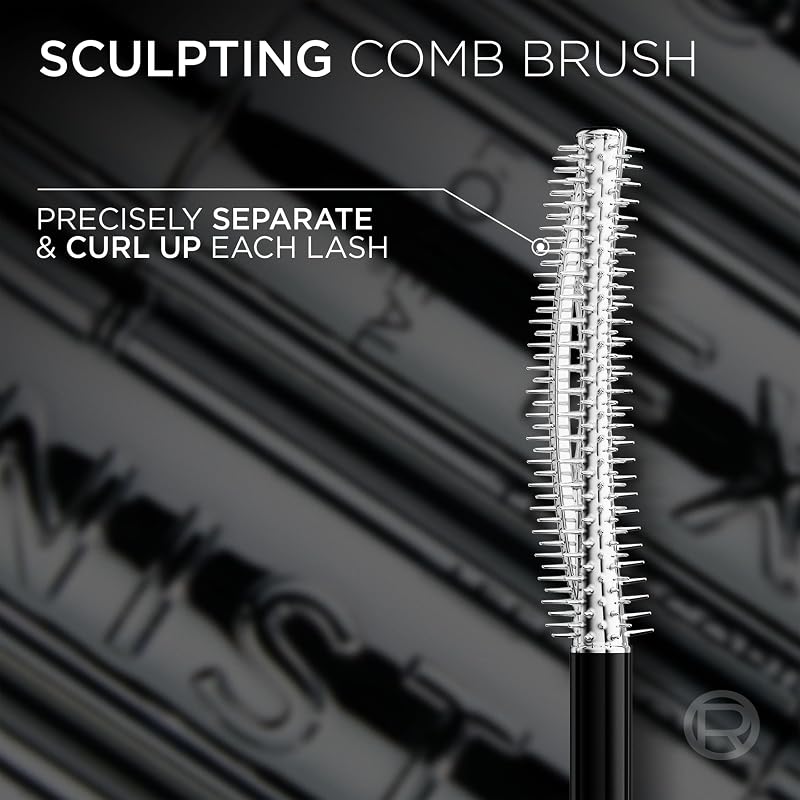 L'Oréal Paris Máscara de Pestañas Telescopic Waterproof Extensionist, Negro