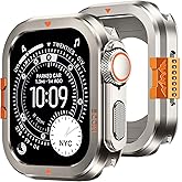 Goton Metal Case Compatible with Apple Watch Series 11/10 46mm Men, Shockproof Bumper Cover Case [Turning 46mm into Ultra Look] Stainless Steel Rugged with Back Cover for iWatch Accessories