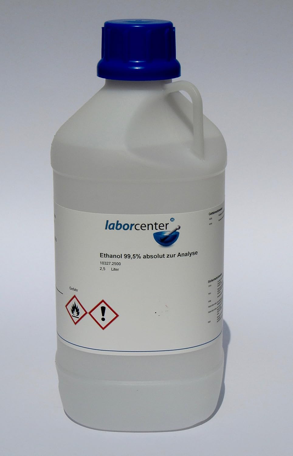Ethanol absolut 99,5 p.A., 2,5 Liter reiner Alkohol Amazon.de Gewerbe, Industrie & Wissenschaft