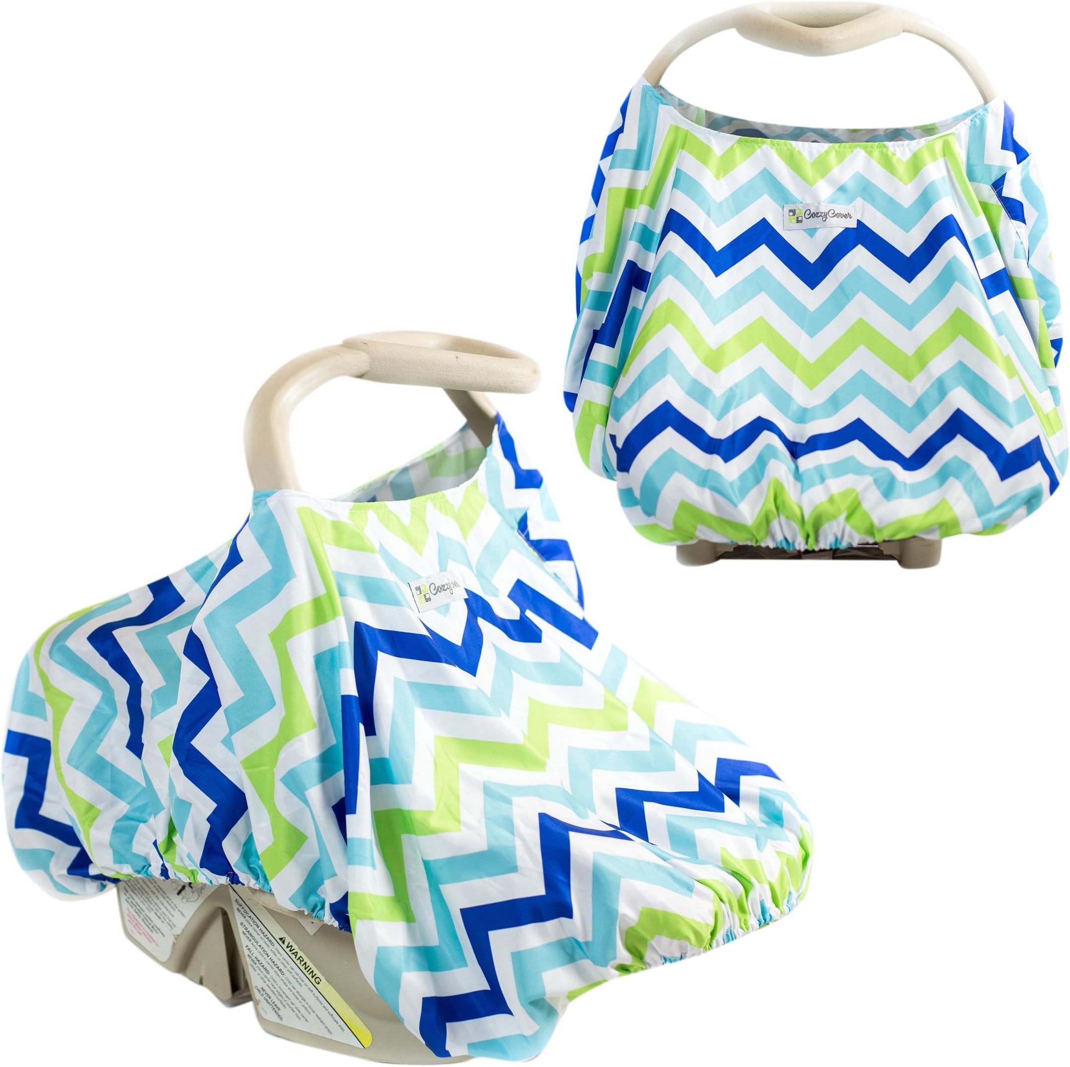 CozzyHome Multi Use Baby Carseat Canopy | Nursing Cover | High Chair | Shopping Cart, Stroller & Car Seat Covers | Breathable Stretchy Fits Most Seats for Infant Boys and Girls & Breastfeeding eBook
