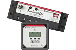 MORNINGSTAR CORPORATION Morningstar SunSaver Duo 25A PWM Solar Charge Controller (SSD-25) - Solar Panel Regulator for Two 12V Batteries, Adjustable Charge Settings, Great for RVs/Boats, 5 Year WTY - Designed in The USA