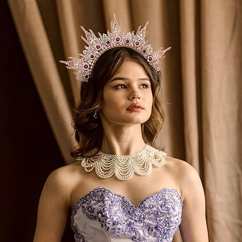 COSUCOS Spike Halo Crown Headpiece Zip Tie Renfaire Gold