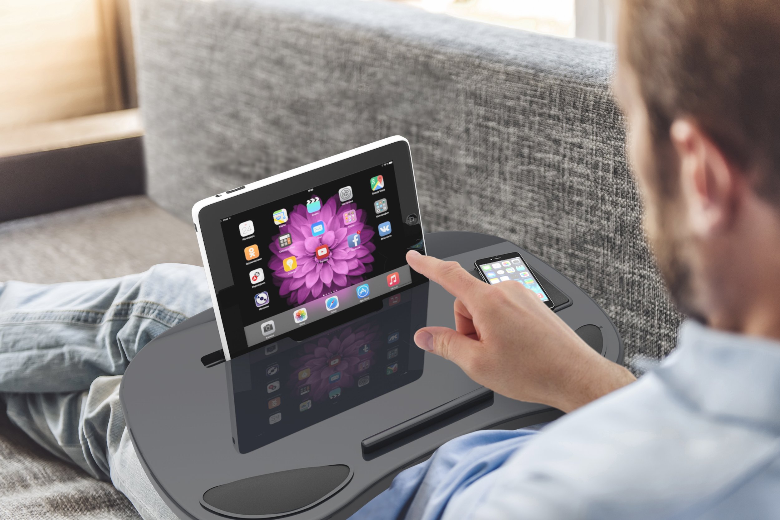 Lap Desk Laptop Tray Lapdesk Tablet Pillow Board For Adults Kids