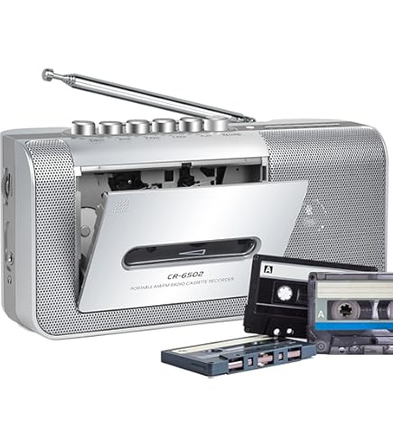 Tomashi Walkman - Reproductor De Casete Portátil Con Altavoz Integrado, Micrófono, Conector Para Auriculares, 4.5 X 3.5 X 1.3 Pulgadas | Envío Gratis