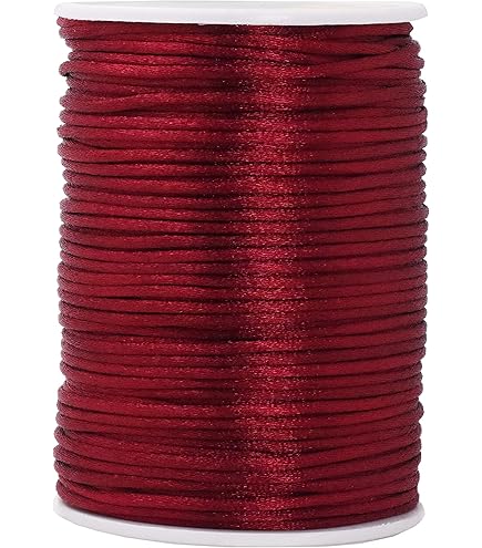 PATIKIL Cuerda De Nailon Trenzado De 0.079 Pulgadas X 100.2 Ft Para Pulseras, Hilo De Nailon Trenzado Para Campanillas De Viento, Collares, Persianas, Manualidades, Joyería, Color Blanco