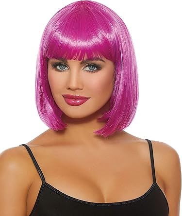 Magenta bob wig Clearance