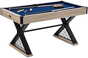 Barrington Billiards Multiple Styles Pool Table, Preassembled Playfields with Complete Billiard Accessory Sets, Perfect for Family Game Rooms