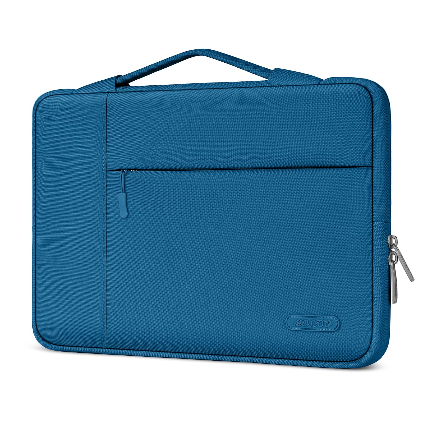 MOSISO Laptop Case 13.3 inch, 13-14 inch Laptop Sleeve with Handle Compatible with MacBook Air/Pro 13 / Pro 14, HP Dell ASUS Lenovo Notebook, Polyester Multifunctional Computer Bag, Lake Blue โ image 1