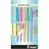 PILOT FriXion Light Pastel Collection Erasable Highlighters, Chisel Tip, Assorted Color Inks, 5-Pack (46543)