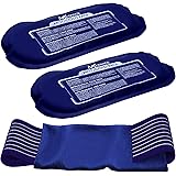 Medvice 2 Reusable Hot and Cold Ice Packs for Injuries, Joint Pain, Muscle Soreness and Body Inflammation - Reusable Gel Wrap