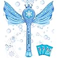 Bubble Machine for Kids, Automatic Electric Frozen Toys for Girls Princess Bubble Wand Maker Blower, Musical&Light Up Bubble 