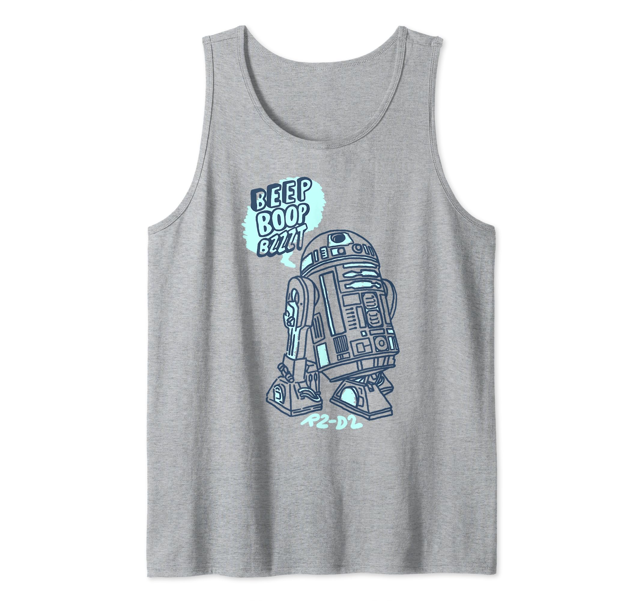 Star Wars R2-D2 Beep Boop Bzzzt Cartoon Portrait Tank Top