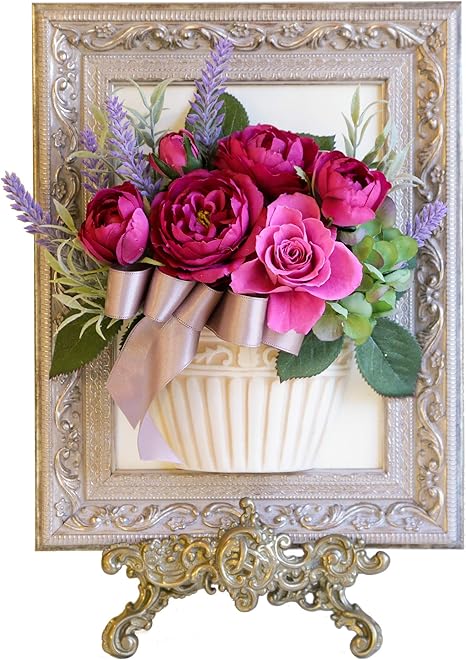 Amazon Amazon Co Jp 限定 メリンダローズとラベンダーの花絵 カントリーマム Country Mom 相澤紀子 造花 オンライン通販