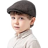 Jastore Kids Tweed Flat Cap Boys Newsboy Cap Toddler Pageboy Caps