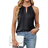 Blooming Jelly Womens Summer Tank Tops Satin Business Dressy Casual Blouses Sleeveless Halter Trendy Work Shirts 2026