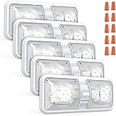 Aaleds RV Led Lights Interior 12v Volt Fixtures, 1000LM 8W Camper Light For Inside, Rv Ceiling Dome Lamp Led 12v With Switch 