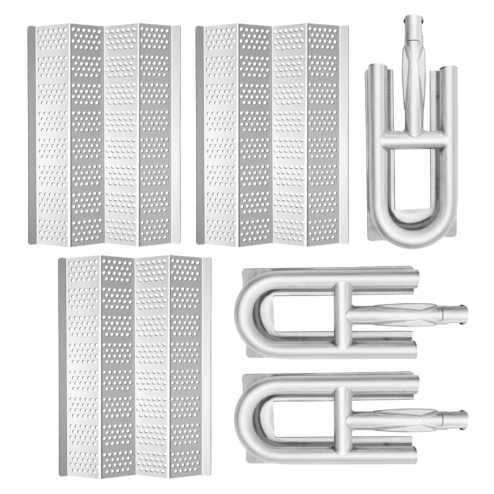 Photo 1 of STCNADCR 3 Burner Replacement,Included 3 Stainless Steel Heat Plate Shield for Calise Lucullan and Outdoor Kitchen Concepts Gas Grill Models