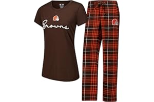 Concepts Sport Women's NFL Vector Top & Flannel Pants Sleep Set