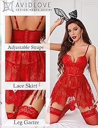 Avidlove White Wedding Lingerie for Women Bridal