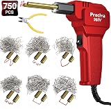 Preciva Plastic Welding Kit 50W 3s Instant Heating 4 Shapes 750pcs Red