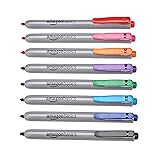 Amazon Basics Retractable Permanent Markers - Assorted Colors, 8 Count