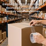 REQUISITE NEEDS Heavy Duty Packaging Tape 6 Roll 48mm x 66m Clear view 5
