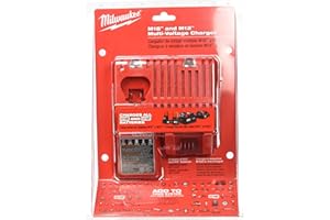 Milwaukee 48-59-1812 M12 or M18 18V and 12V Multi Voltage Lithium Ion Battery Charger w/ Onboard Fuel Gauge