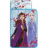 Idea Nuova Disney Frozen 2 Super Soft Toddler Quilted Nap Mat with Built in Pillow, 26"" x46, Multicolor