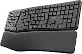 Trust Arvia Silent Wireless Ergonomic Keyboard UK QWERTY Bluetooth 2.4GHz view 1