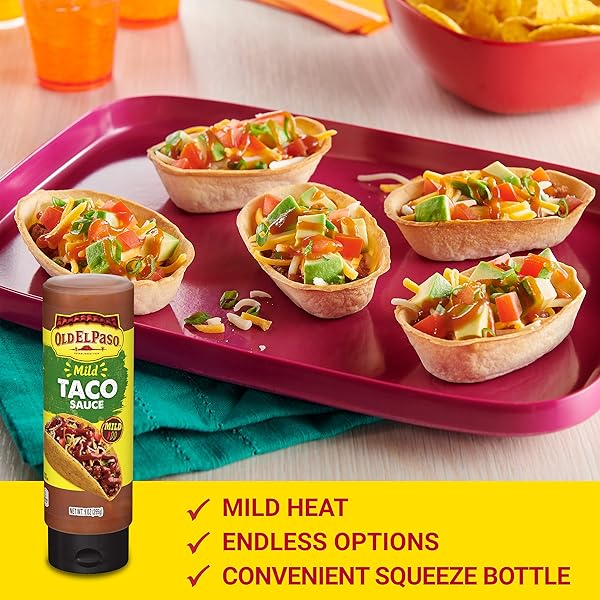OLD EL PASO TACO SAUCE, MILD, SQUEEZE BOTTLE, 9 OZ.
