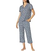 Karen Neuburger womens Short Sleeve Girlfriend Capri Pj Set