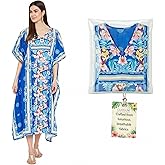 Oussum Long Caftan for Women Plus Size Beach Cover Ups Casual Kaftan Maxi Dress Loungewear House Moo Moos Dresses for Summer