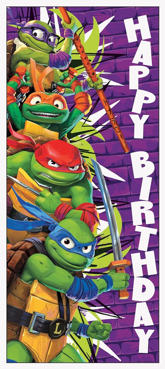 Wall Décor - Teenage Mutant Ninja Turtles Birthday Door Poster - 27