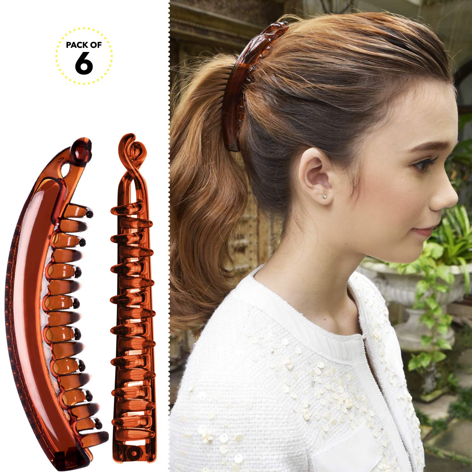 Amazon Com Rc Roche Ornament 6 Pcs Womens Premium Hair Plastic