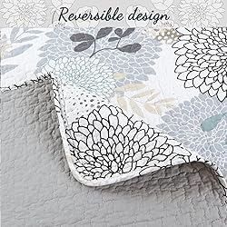 Cozy Line Home Fashions Nina Trista Flowers Aqua